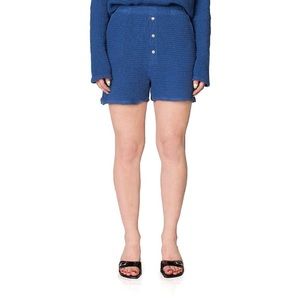 Donni Waffle Shorts in Indigo